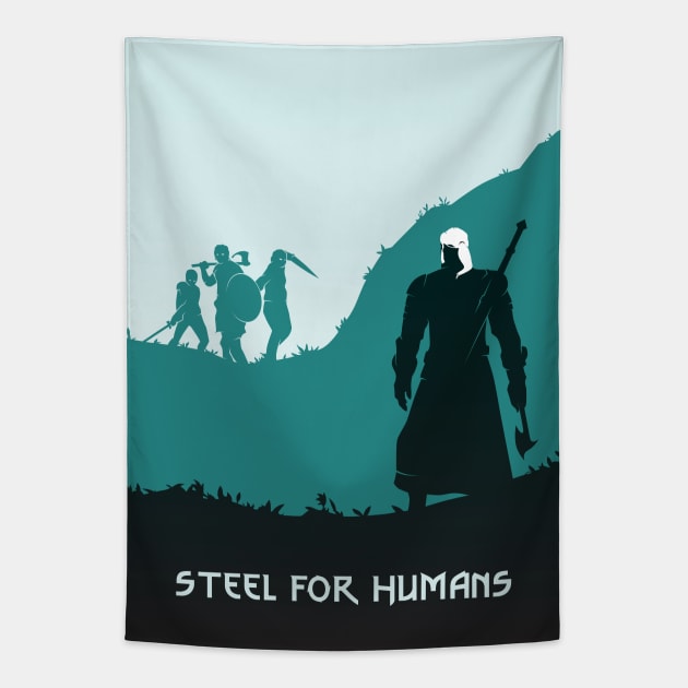 Steel For Humans Tapestry by LouFish