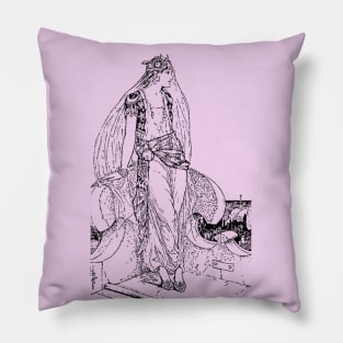 Bedouin Girl, Dancing Girl, Souk, Desert, Harem, Persian Pillow