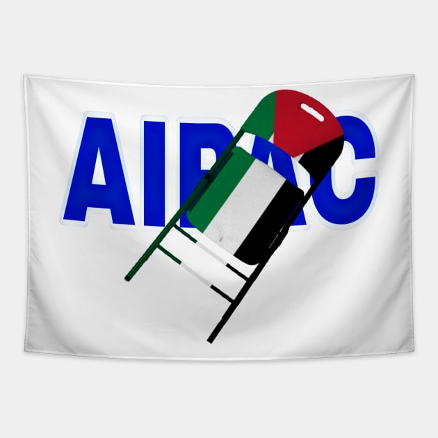 Folding Chair To The Israel Lobby - Palestinian Flag - Front Tapestry by SubversiveWare