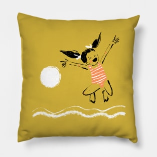 Yellow Sunshine Summer Pillow