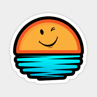 sunset smile Magnet