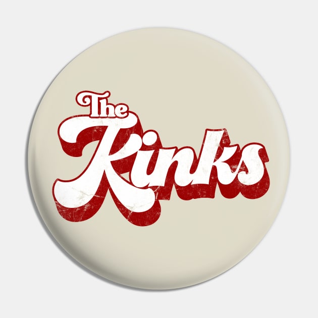 The Kinks  / Retro Faded Style Pin by DankFutura