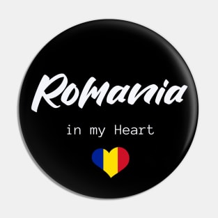 Romania in my Heart Pin