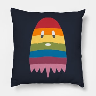 lgbtq ghost pride Pillow