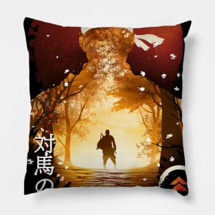 Sunset Samurai Pillow