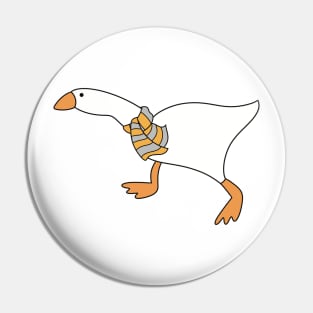 Goose Wizard with Yellow Gray Scarf Pin