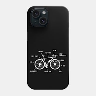 Anatomy Of A Bicycle Phone Case