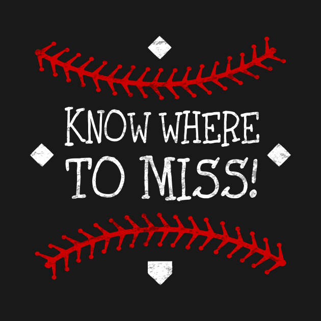 Primitive Baseball Know Where to Miss Fundamental Baseball Pitching by TeeCreations