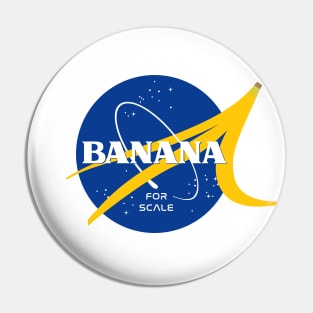 Banana for scale NASA logo Pin