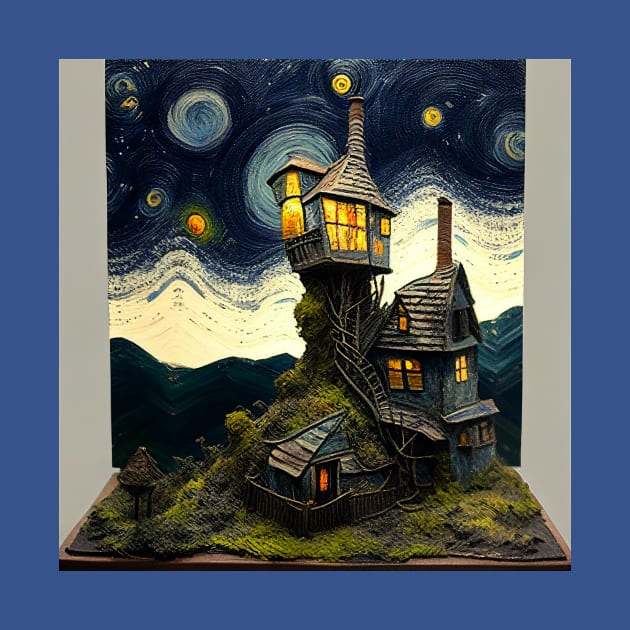 Starry Night Over The Burrow by Grassroots Green