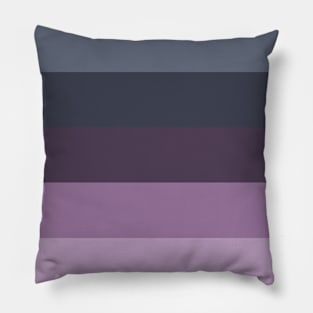 preppy chic abstract minimalist Blue Ombre purple stripes Pillow