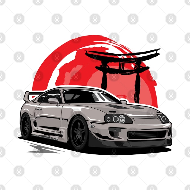 New Toyota Supra a80 Apparel art by JDM Boyz