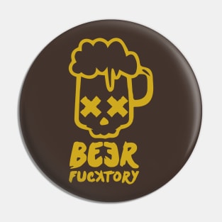 Beer fucktory gold Pin