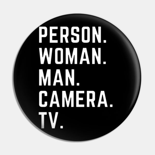 Person Woman Man Camera TV Pin by Captainstore