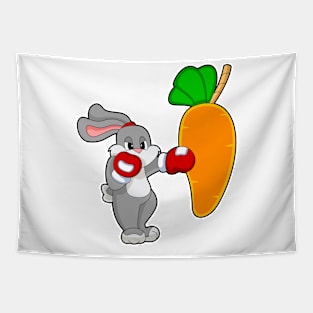 Rabbit Boxer Punching bag Carrot Tapestry