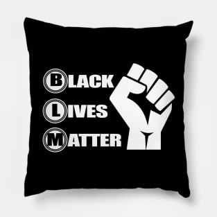 BLM, Black Lives Matter, Protest, Civil Rights, Human Rights, Social Justice Pillow