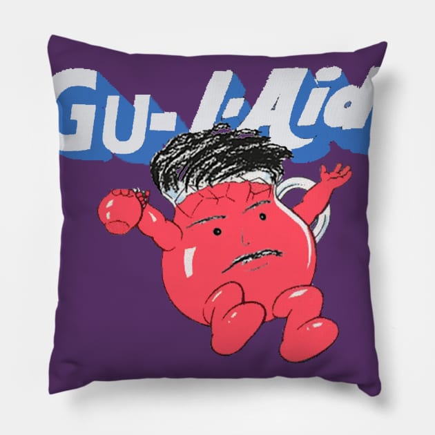 Gu-l-Aid Man Pillow by MacandGu