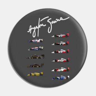 Ayrton Senna - All his F1 Cars - signed!˜ Pin