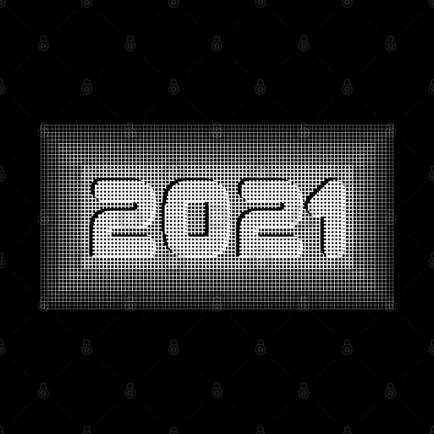 Happy New Year 2021 Block Illusion Design by radeckari25