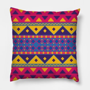 Mexican Aztec Pattern Print Cinco De Mayo Gift Pillow