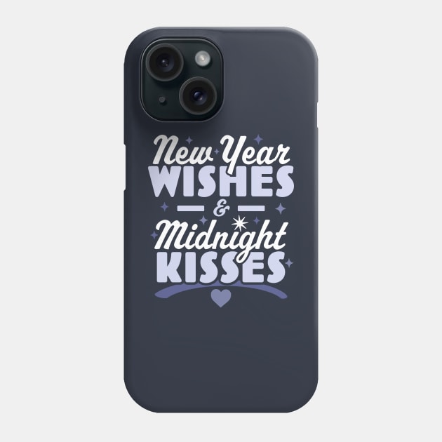 New Year Wishes and Midnight Kisses - Happy New Years Eve Phone Case by OrangeMonkeyArt