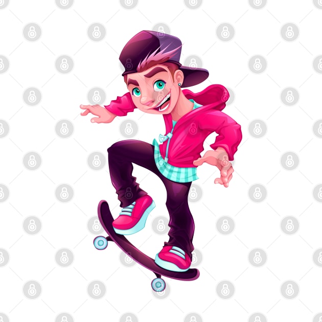 Happy skater boy by ddraw