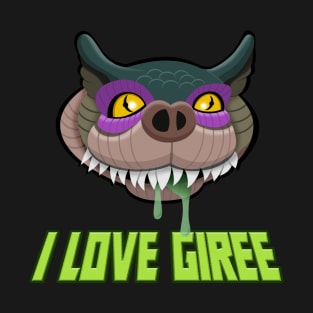 I Love Giree - No Heart - Green T-Shirt