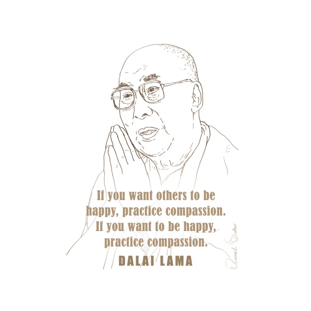 Inspiring Quotes, motivational poster, Famous Quotes Print, Role model, the Dalai Lama by Design with Passion