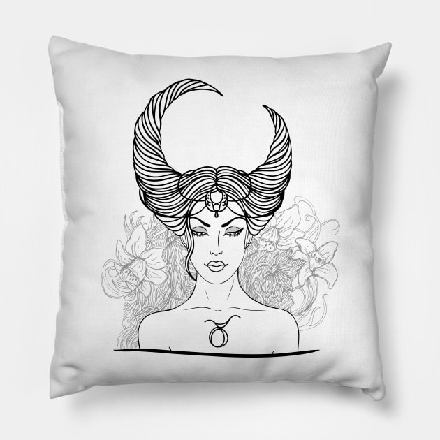 Taurus Pillow by DISOBEY