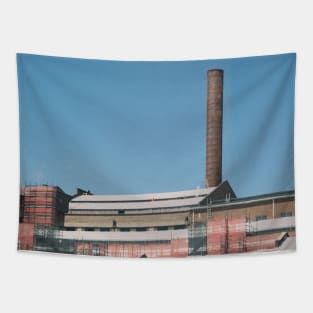 Rozelle Power Plant Nostalgia: Vintage Industrial Artwork Tapestry