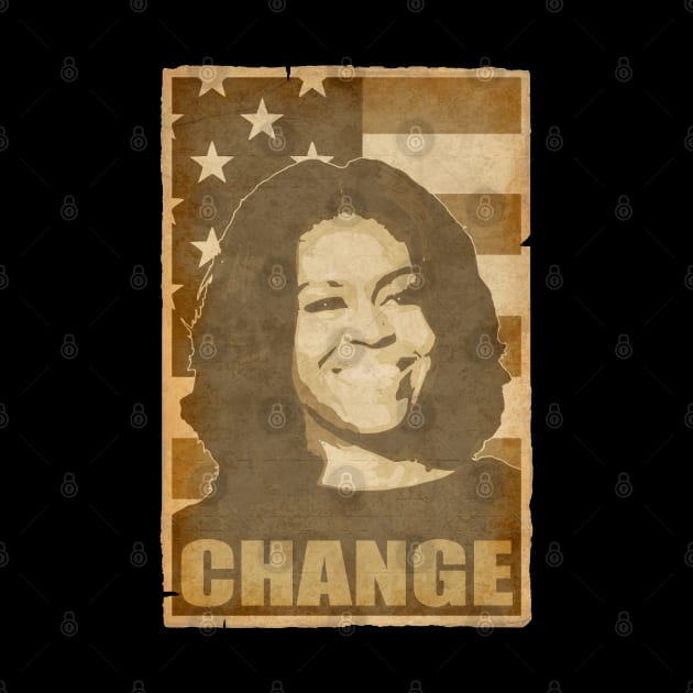 Michelle Obama Change by Nerd_art