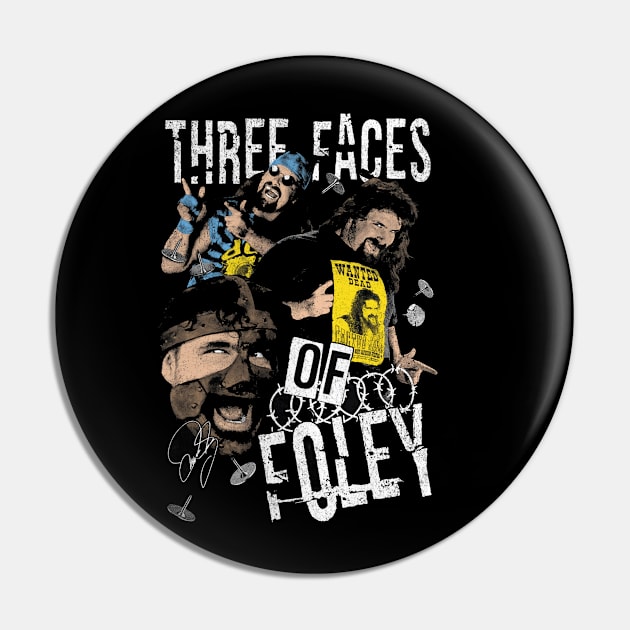 Mick Foley Three Faces Of Foley Pin by Holman