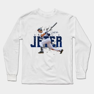 CDBA Derek Jeter NO.2 Long Sleeve Baseball Jersey T Shirts for