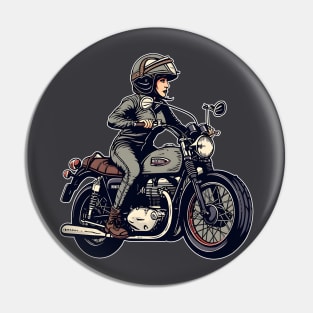 Classic Motorcycle Elegance Pin