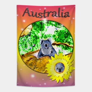 Koala in Australia Tapestry