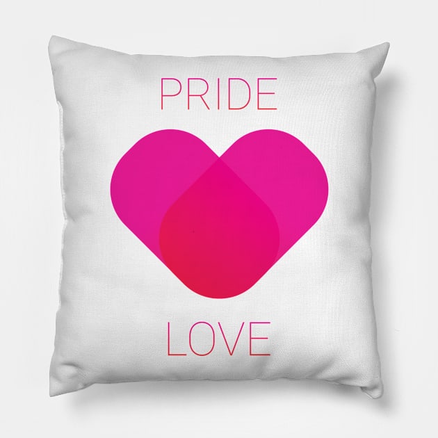 Pride is Love Pillow by Universe Design