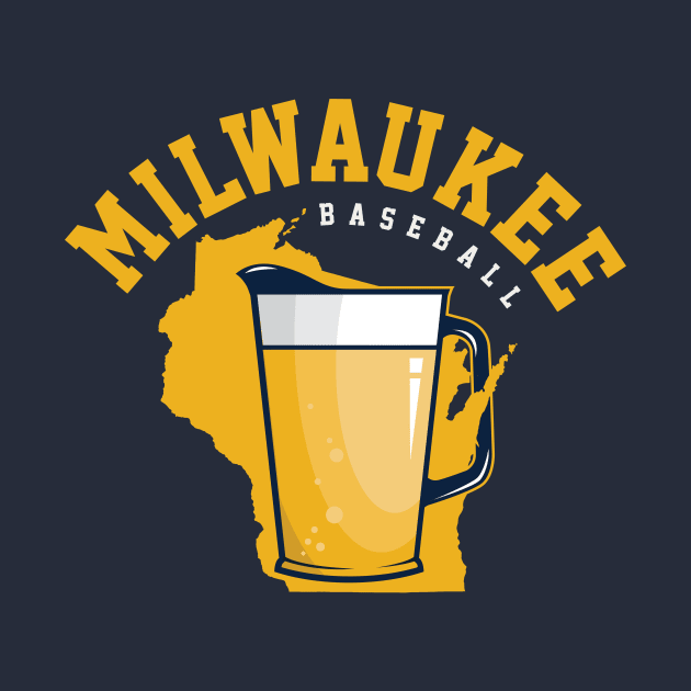 Milwaukee Brewers Baseball State by stayfrostybro