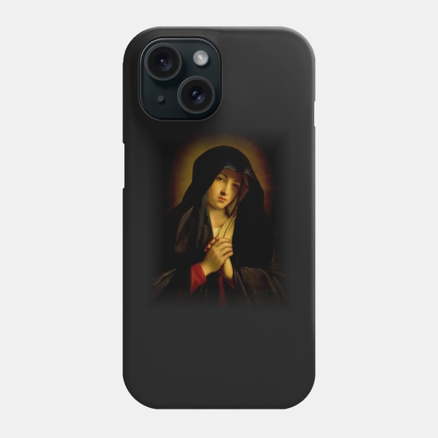 Our Lady of Sorrows Dolorosa Virgin Mary Saint Catholic Mask Phone Case by hispanicworld