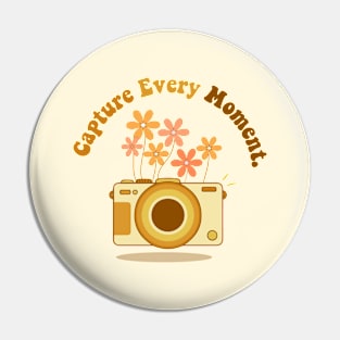 capture every moment-camera Pin