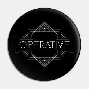 Operative Futuristic Character Class Tabletop RPG Gaming Pin