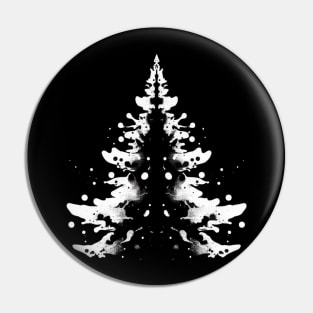 Rorschach Christmas Tree Pin