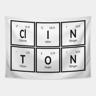 Clinton City | Periodic Table of Elements Tapestry