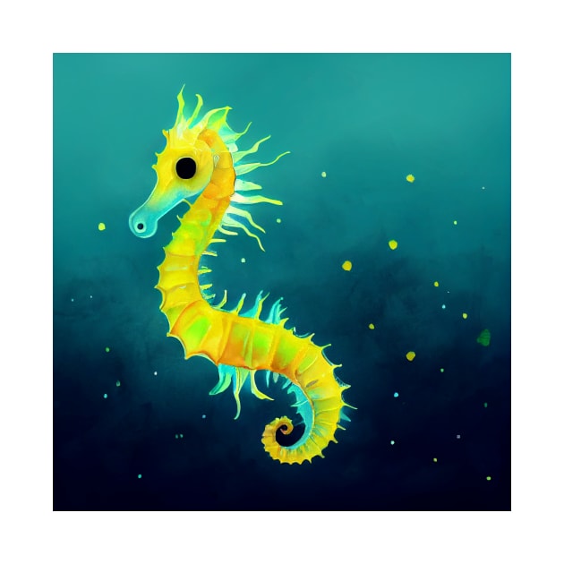 Yellow Seahorse by fistikci