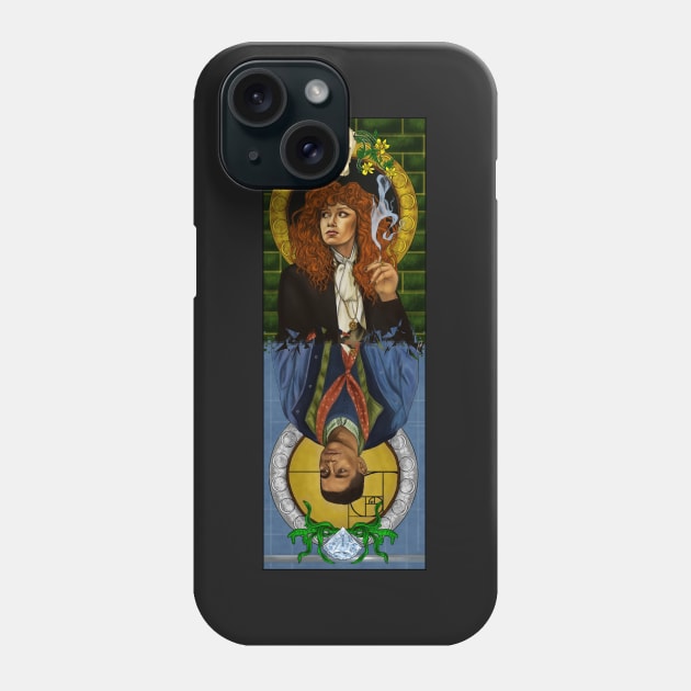 Russian Doll - Art Nouveau painting Phone Case by dangerbeforeyou