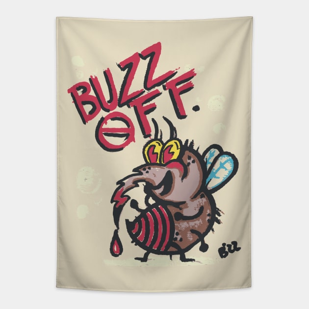 Buzz Off Tapestry by Brieana