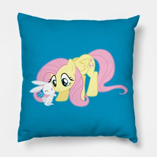 Angel nuzzling Fluttershy Pillow