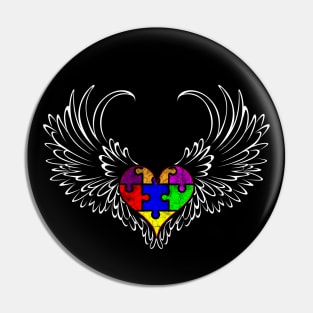 Mighty Eagle Autism Awareness Pin