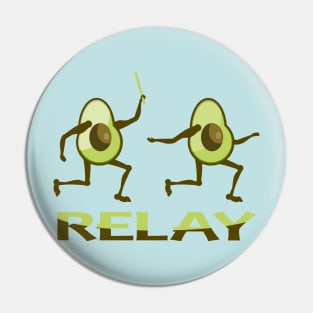 Relay race avocados Pin