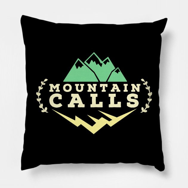 mounain calls Pillow by toshicodesign