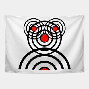 Circle Bear Awesome Design Tapestry